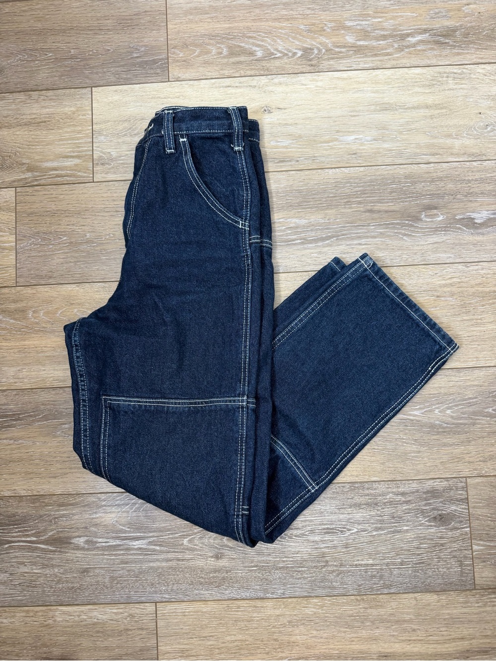 John Galt Dark Indigo Straight-Leg Jeans Sz S